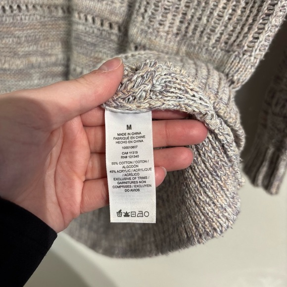 🎉4/30$🎉 Dynamite Multicolor Pastel Open-Knit Sweater – Women’s M 🧶 - Picture 5 of 6